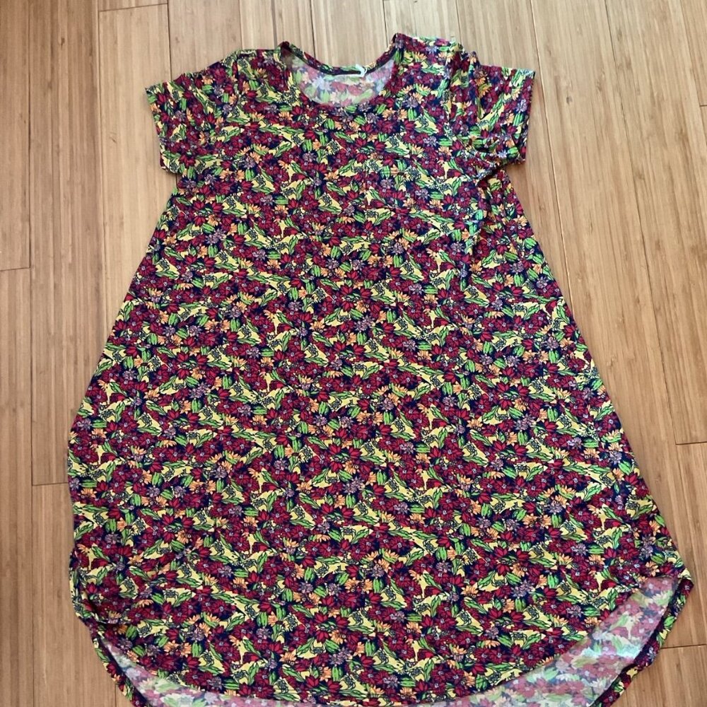 LuLaRoe Kids Scarlett Casual Dress - Multicolor Floral
